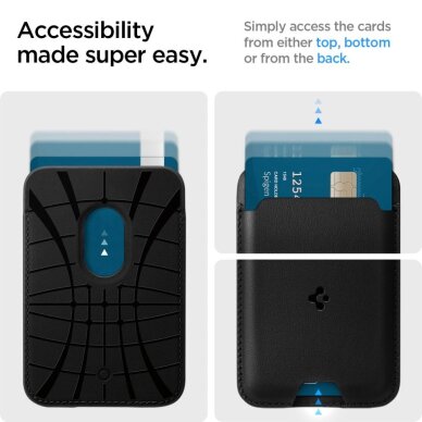 Spigen Valentinus Pro dėklas su MagSafe – juodas 16 Spigen Valentinus Pro dėklas su MagSafe – juodas 16