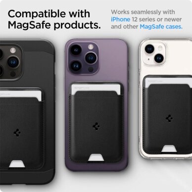 Spigen Valentinus Pro dėklas su MagSafe – juodas 18 Spigen Valentinus Pro dėklas su MagSafe – juodas 18