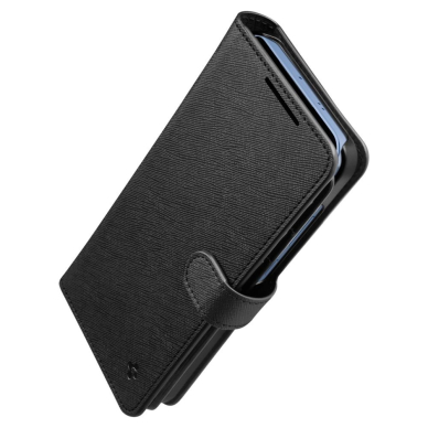 Spigen Piniginės tipo "S" Dėklas skirtas Samsung Galaxy S25+ - Juodas 6 Spigen Piniginės tipo "S" Dėklas skirtas Samsung Galaxy S25+ - Juodas 6