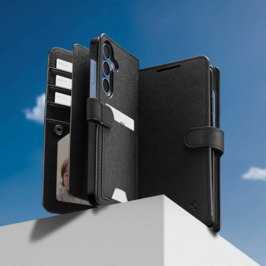 Spigen Piniginės tipo &quot;S&quot; Dėklas skirtas Samsung Galaxy S25+ - Juodas 9