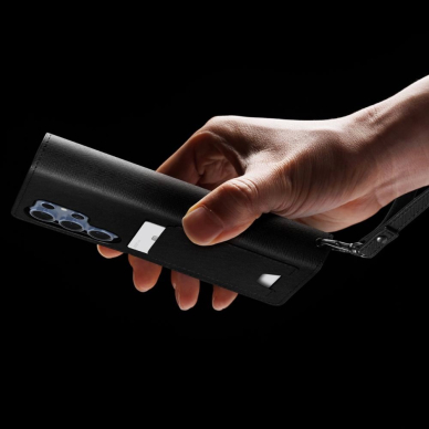 Spigen Piniginės tipo &quot;S&quot; Dėklas skirtas Samsung Galaxy S25 Ultra - Juodas 11