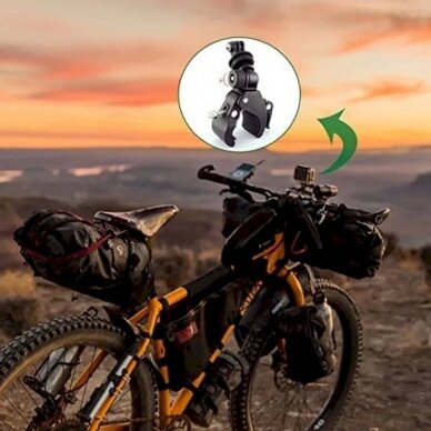 Sports camera Laikiklis rotates 360 degrees 10 Sports camera Laikiklis rotates 360 degrees 10