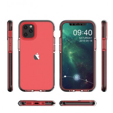 Dėklas Spring Case TPU iPhone 13 mini Mėlynais kraštais 1 Dėklas Spring Case TPU iPhone 13 mini Mėlynais kraštais 1