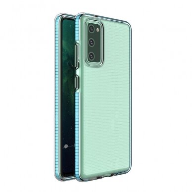 TPU dėklas spring case Samsung Galaxy A72 4G žydras TPU dėklas spring case Samsung Galaxy A72 4G žydras