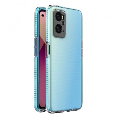 Dėklas Spring Case for Realme 9i, Oppo A36 / A76 / A96 šviesiai mėlynas Dėklas Spring Case for Realme 9i, Oppo A36 / A76 / A96 šviesiai mėlynas