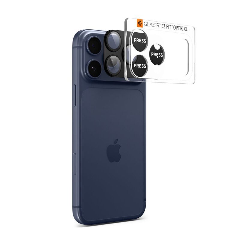 iPhone 17 Pro Max Spigen Optik Pro XL kameros stiklas – juodas 1