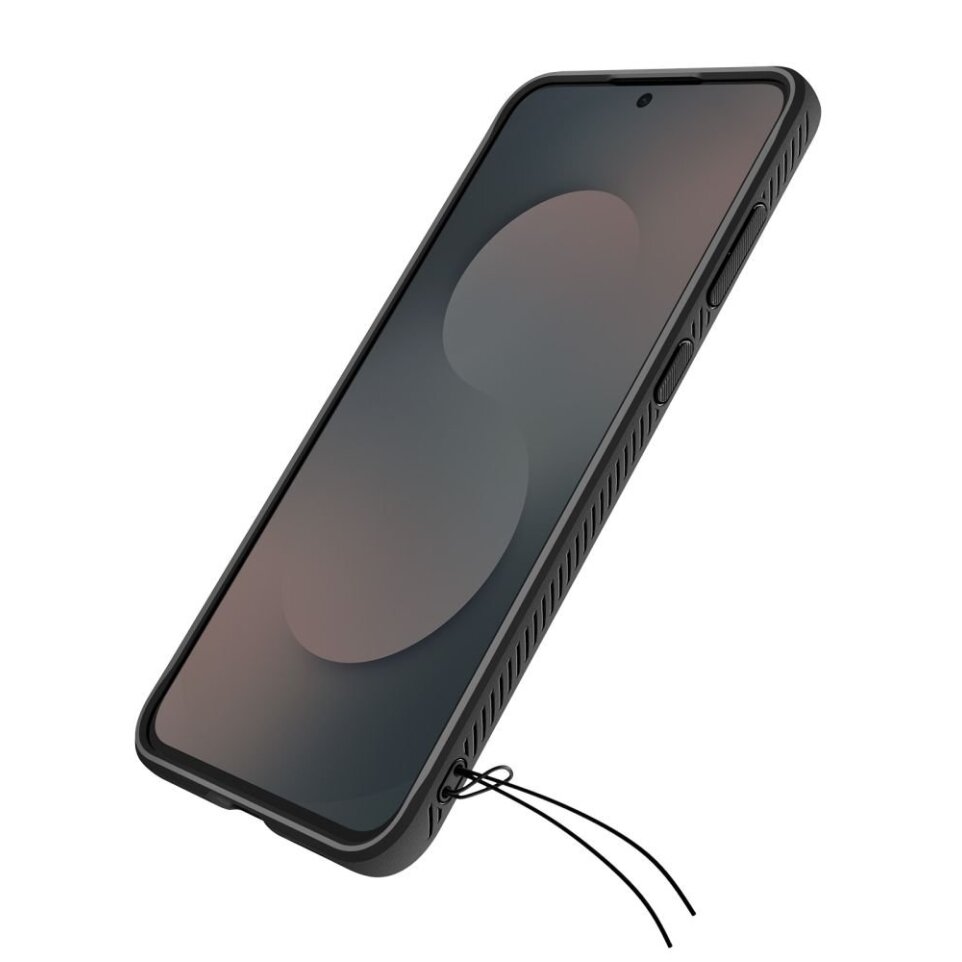 Samsung Galaxy S25 FE Spigen Rugged Armor dėklas – matinės juodos spalvos 10
