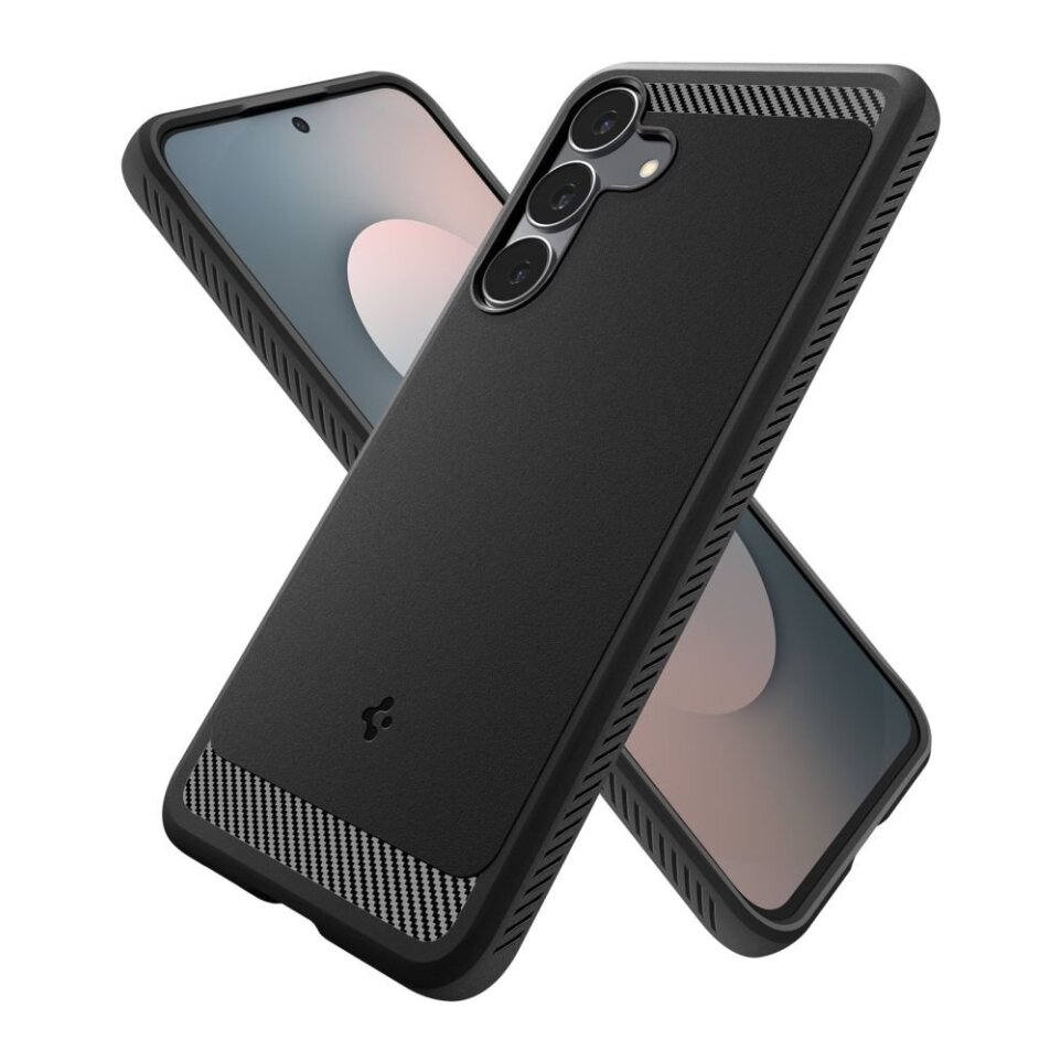 Samsung Galaxy S25 FE Spigen Rugged Armor dėklas – matinės juodos spalvos 11