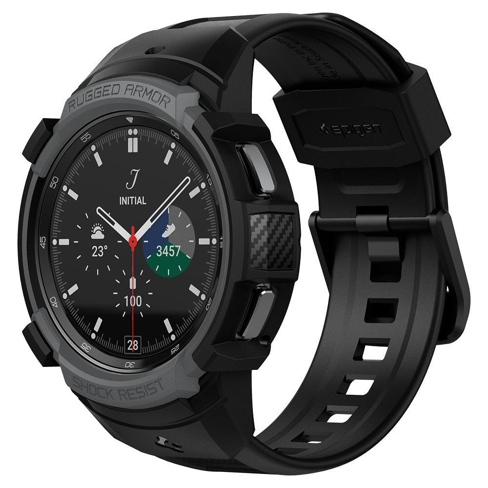 SPIGEN RUGGED ARMOR ”PRO” GALAXY WATCH 4 CLASSIC 46 MM CHARCOAL GREY |  deklai-telefonams.lt