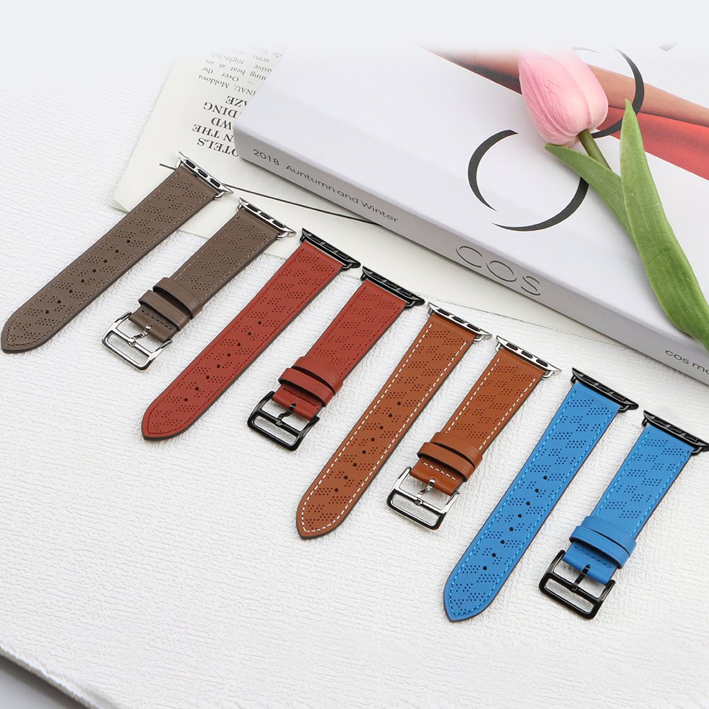 Akcija! Apyrankė Leather strap for Apple Watch Ultra, SE, 8, 7, 6, 5, 4, 3, 2, 1 (49, 45, 44, 42 mm) Ruda 6 Akcija! Apyrankė Leather strap for Apple Watch Ultra, SE, 8, 7, 6, 5, 4, 3, 2, 1 (49, 45, 44, 42 mm) Ruda 6
