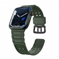 Apyrankė Triple Protection Apple Watch SE, 9, 8, 7, 6, 5, 4, 3, 2, 1 (41, 40, 38 mm) Žalia