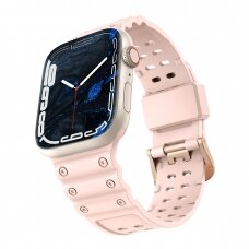 Apyrankė Triple Protection Apple Watch SE, 9, 8, 7, 6, 5, 4, 3, 2, 1 (41, 40, 38 mm) Rožinė