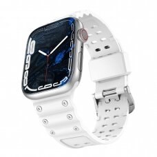 Apyrankė Triple Protection Apple Watch Ultra, SE, 9, 8, 7, 6, 5, 4, 3, 2, 1 (49, 45, 44, 42 mm) Balta