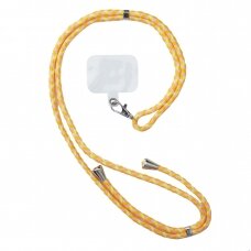 Stylish cord lanyard with an inlay for the phone of the keys, pattern 2