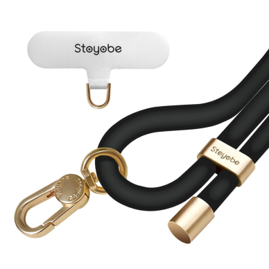 Stoyobe Phone Lanyard Silicone Phone Lanyard - juodas 1