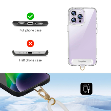 Stoyobe Silikoninis pakabinamas dirželis, skirtas telefonui – violetinis 3