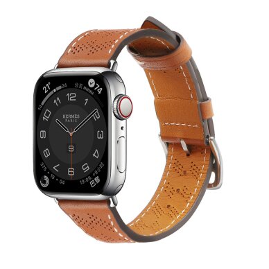 Akcija! Apyrankė Leather strap for Apple Watch Ultra, SE, 8, 7, 6, 5, 4, 3, 2, 1 (49, 45, 44, 42 mm) Ruda Akcija! Apyrankė Leather strap for Apple Watch Ultra, SE, 8, 7, 6, 5, 4, 3, 2, 1 (49, 45, 44, 42 mm) Ruda