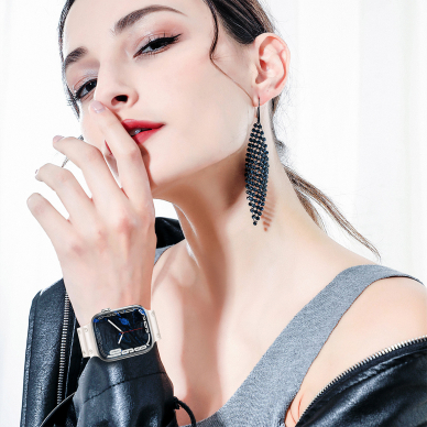 Apyrankė Triple Protection Apple Watch SE, 9, 8, 7, 6, 5, 4, 3, 2, 1 (41, 40, 38 mm) Juoda 10 Apyrankė Triple Protection Apple Watch SE, 9, 8, 7, 6, 5, 4, 3, 2, 1 (41, 40, 38 mm) Juoda 10