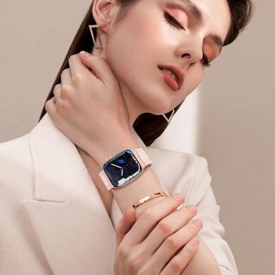 Apyrankė Triple Protection Apple Watch SE, 9, 8, 7, 6, 5, 4, 3, 2, 1 (41, 40, 38 mm) Permatoma 12