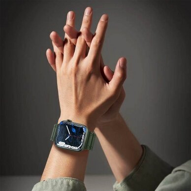 Apyrankė Triple Protection Apple Watch SE, 9, 8, 7, 6, 5, 4, 3, 2, 1 (41, 40, 38 mm) Permatoma 14
