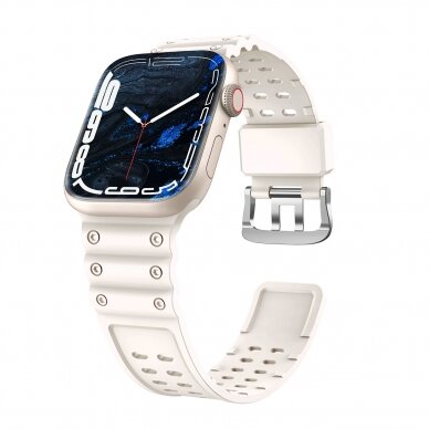 Apyrankė Triple Protection Apple Watch SE, 9, 8, 7, 6, 5, 4, 3, 2, 1 (41, 40, 38 mm) Smėlinė 1