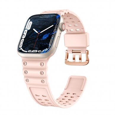 Apyrankė Triple Protection Apple Watch SE, 9, 8, 7, 6, 5, 4, 3, 2, 1 (41, 40, 38 mm) Rožinė 1