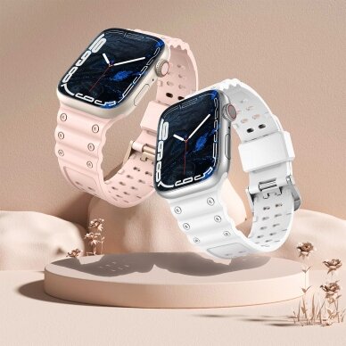 Apyrankė Triple Protection Apple Watch SE, 9, 8, 7, 6, 5, 4, 3, 2, 1 (41, 40, 38 mm) Rožinė 9