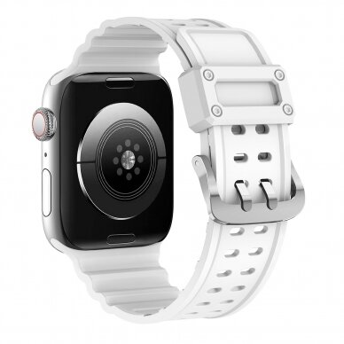 Apyrankė Triple Protection Apple Watch SE, 9, 8, 7, 6, 5, 4, 3, 2, 1 (41, 40, 38 mm) Balta 2