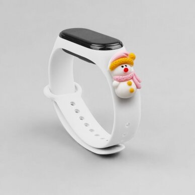 Apyrankės dirželis Strap Xmas Xiaomi Mi Band 4 / Mi Band 3 Christmas holidays baltas (snowman 2) 1 Apyrankės dirželis Strap Xmas Xiaomi Mi Band 4 / Mi Band 3 Christmas holidays baltas (snowman 2) 1