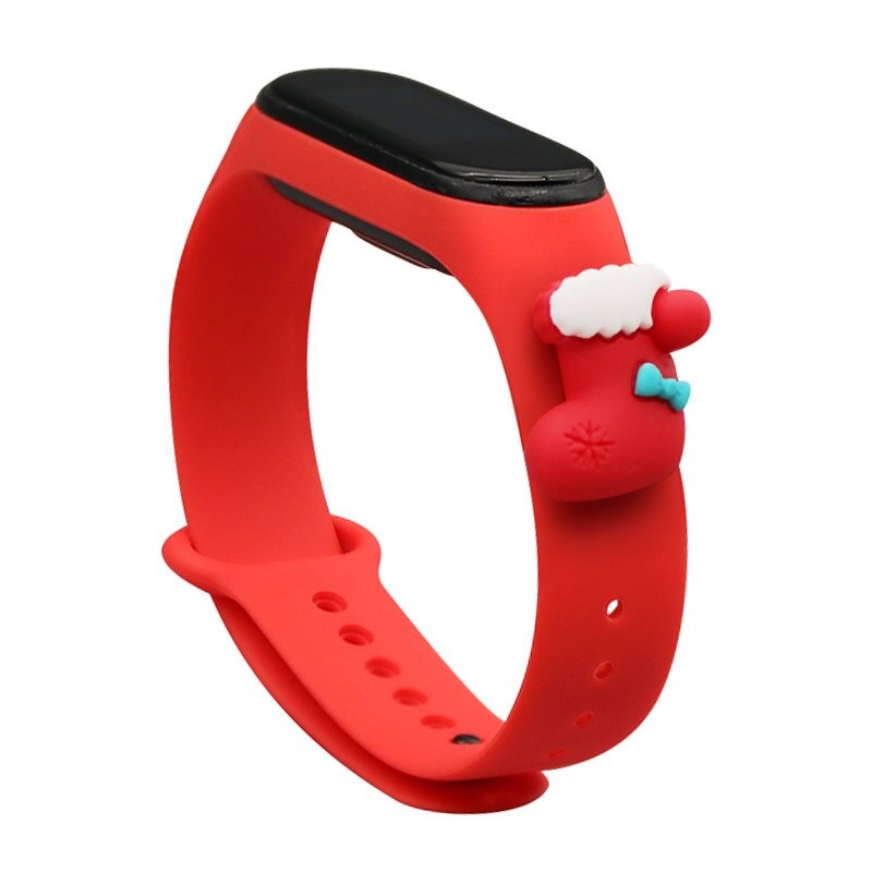 Apyrankės dirželis Strap Xmas Xiaomi Mi Band 4 / Mi Band 3 Christmas holidays raudonas (sock) Apyrankės dirželis Strap Xmas Xiaomi Mi Band 4 / Mi Band 3 Christmas holidays raudonas (sock)