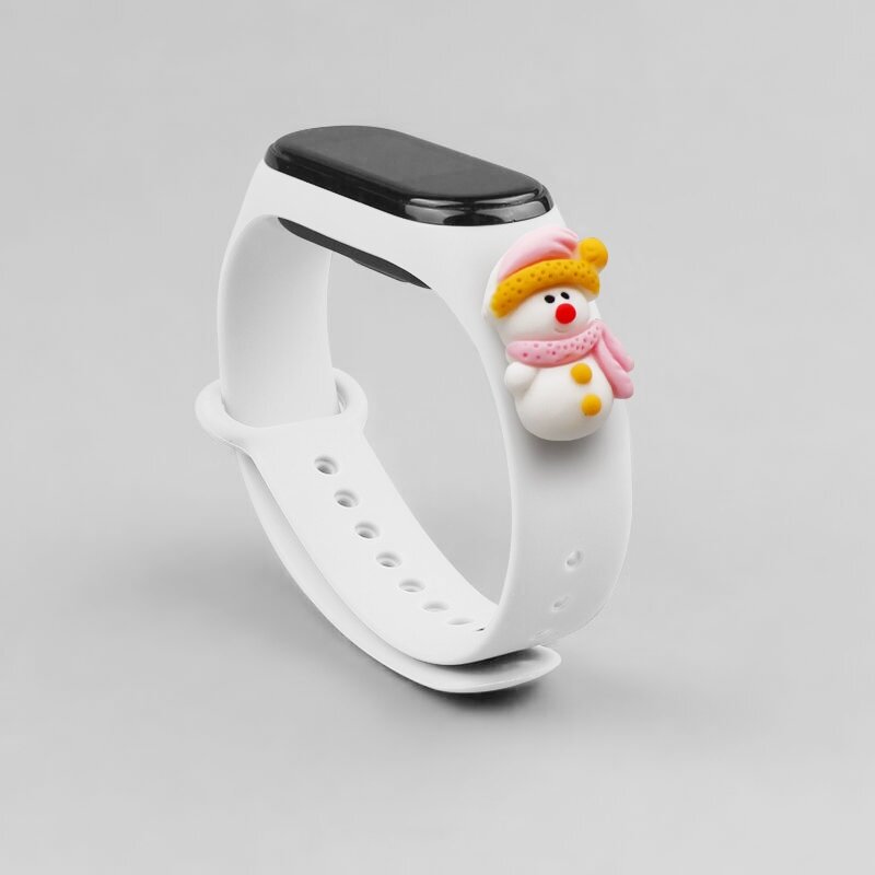 Apyrankės dirželis Strap Xmas Xiaomi Mi Band 4 / Mi Band 3 Christmas holidays baltas (snowman 2) 1 Apyrankės dirželis Strap Xmas Xiaomi Mi Band 4 / Mi Band 3 Christmas holidays baltas (snowman 2) 1