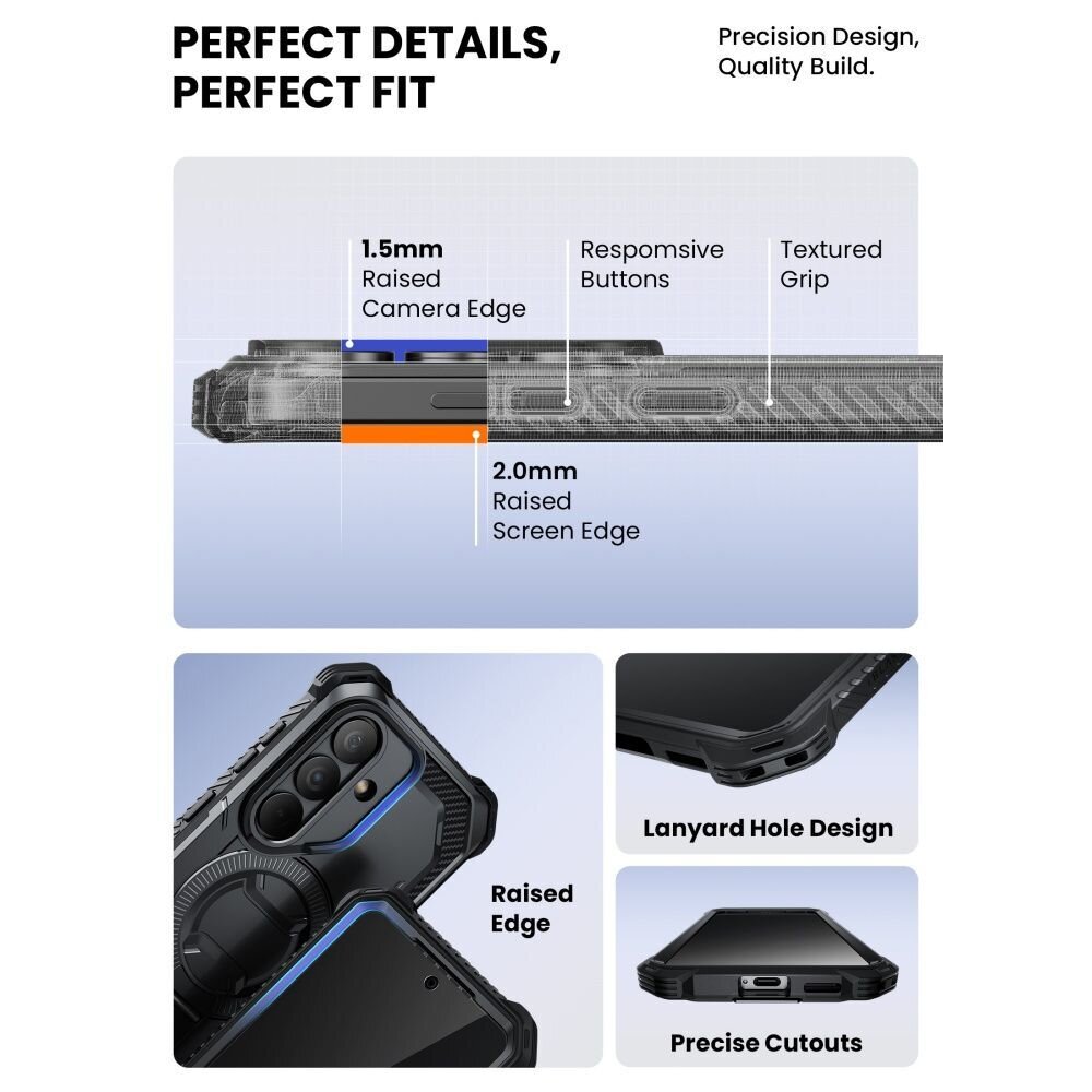 Samsung Galaxy S26 Supcase ArmorBox Mag MagSafe dėklas – juodas 8