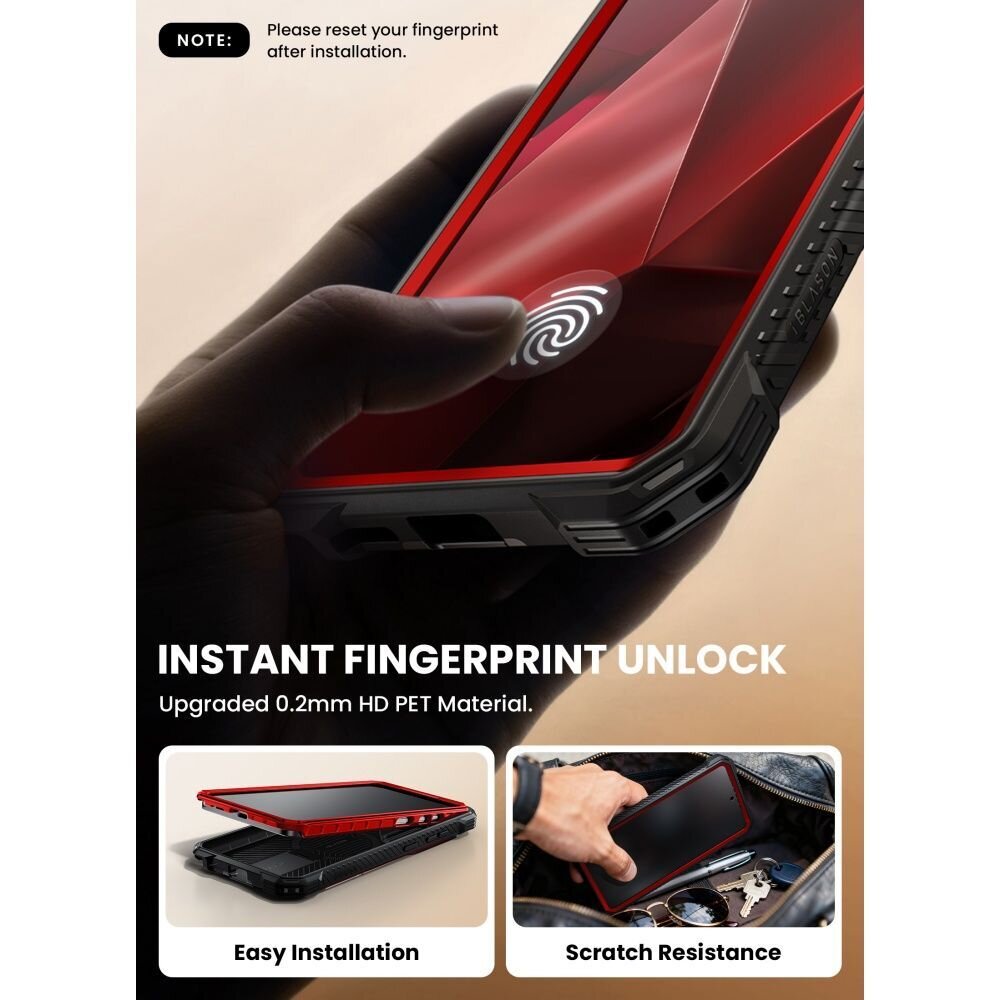 Samsung Galaxy S26 Ultra Supcase ArmorBox Mag MagSafe dėklas – raudonas ir juodas 6 Samsung Galaxy S26 Ultra Supcase ArmorBox Mag MagSafe dėklas – raudonas ir juodas 6