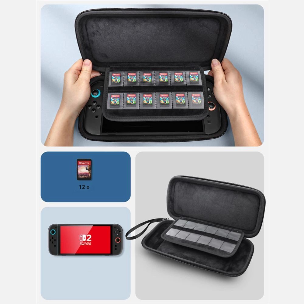 Nintendo Switch 2 dėklas Supcase Carrying Mini – juodas 1