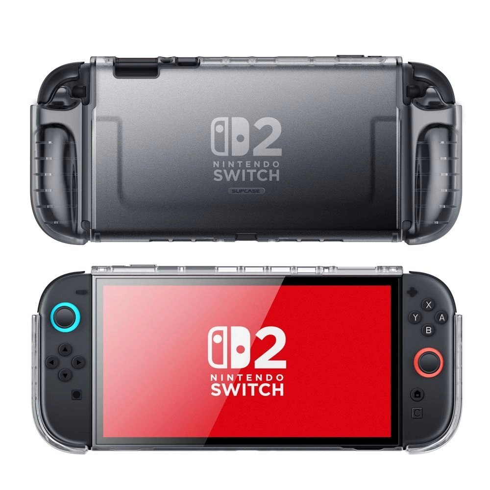 Nintendo Switch 2 dėklas Supcase Crystal – skaidrus juodas 1 Nintendo Switch 2 dėklas Supcase Crystal – skaidrus juodas 1