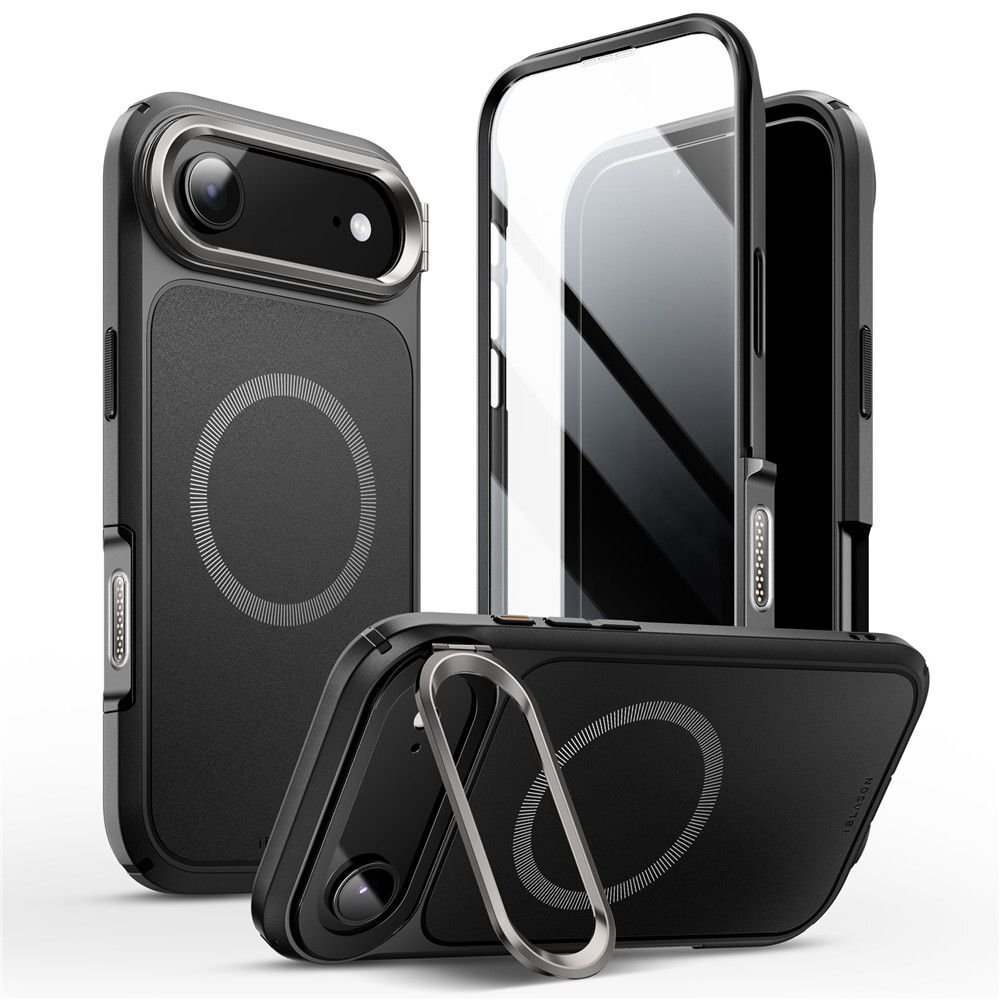 iPhone 17 Air dėklas Supcase IBLSN Ares Flip Mag, MagSafe – juodas