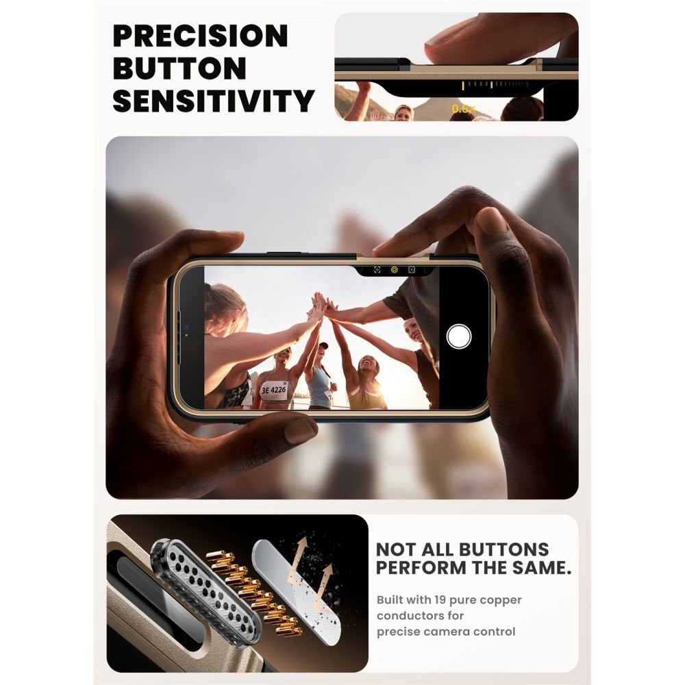 iPhone 17 Pro Max dėklas Supcase IBLSN Ares Flip Mag, MagSafe – auksinis 3 iPhone 17 Pro Max dėklas Supcase IBLSN Ares Flip Mag, MagSafe – auksinis 3