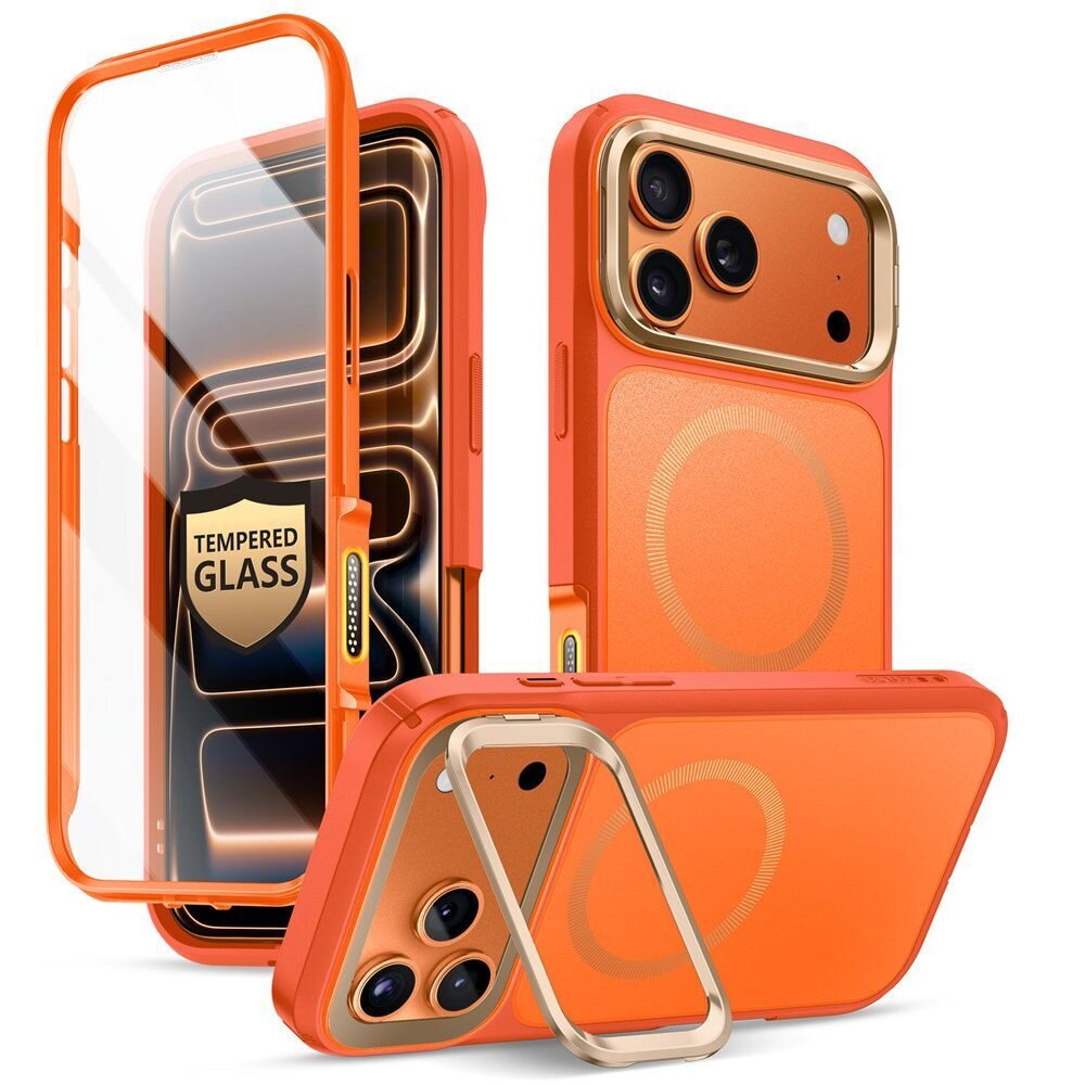 iPhone 17 Pro Max Supcase IBLSN Ares Flip MagSafe dėklas – oranžinis 1 iPhone 17 Pro Max Supcase IBLSN Ares Flip MagSafe dėklas – oranžinis 1