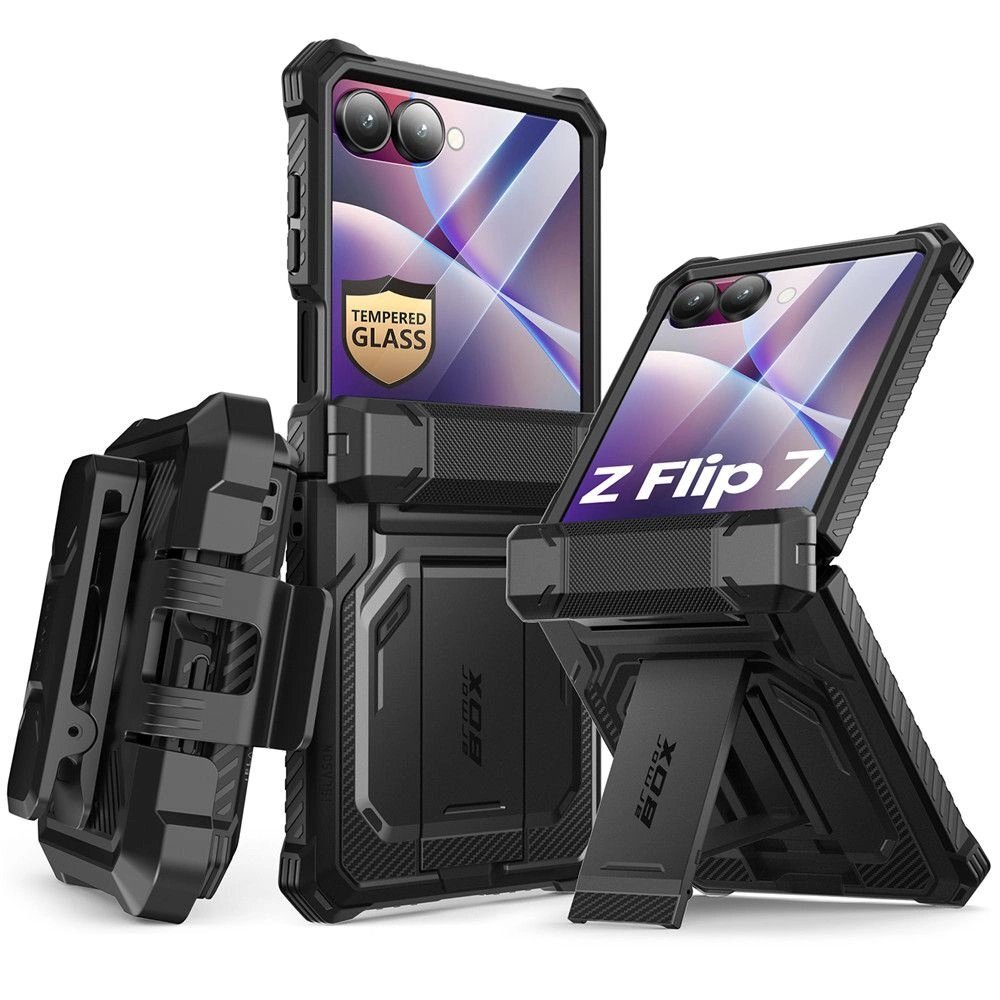 Samsung Galaxy Z Flip 7 dėklas Supcase IBLSN Armorbox – juodas 1 Samsung Galaxy Z Flip 7 dėklas Supcase IBLSN Armorbox – juodas 1