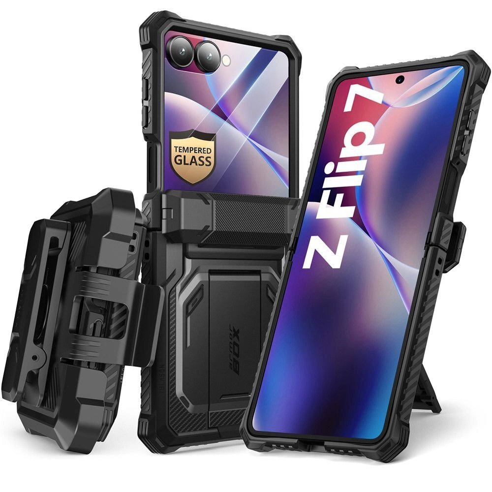 Samsung Galaxy Z Flip 7 dėklas Supcase IBLSN Armorbox – juodas Samsung Galaxy Z Flip 7 dėklas Supcase IBLSN Armorbox – juodas