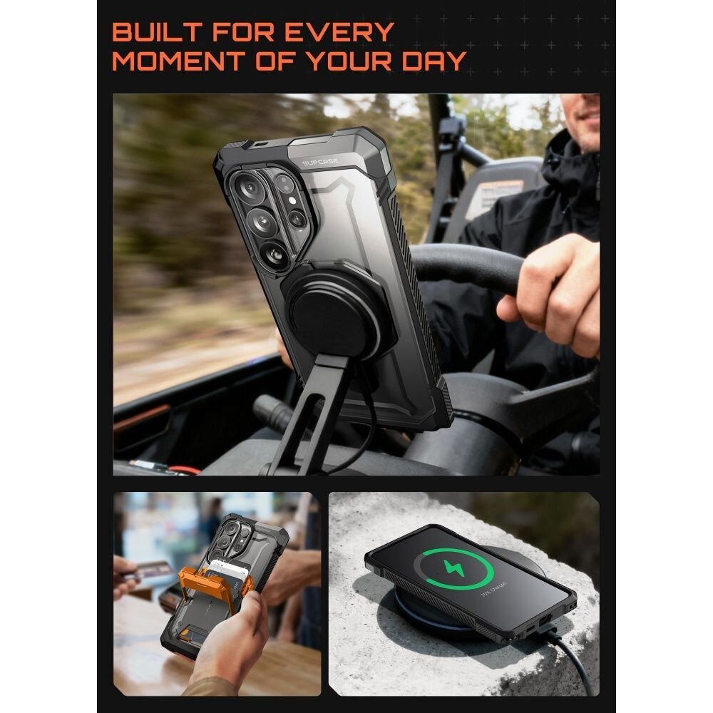 Samsung Galaxy S26 Ultra Supcase UB Grip Mag MagSafe dėklas – juodas 7 Samsung Galaxy S26 Ultra Supcase UB Grip Mag MagSafe dėklas – juodas 7