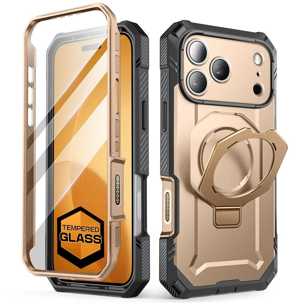 iPhone 17 Pro Max dėklas Supcase UB Grip Pro Mag, MagSafe – auksinis 1 iPhone 17 Pro Max dėklas Supcase UB Grip Pro Mag, MagSafe – auksinis 1