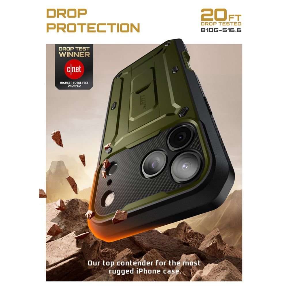 iPhone 17 Pro dėklas Supcase UB Pro – žalias 1 iPhone 17 Pro dėklas Supcase UB Pro – žalias 1