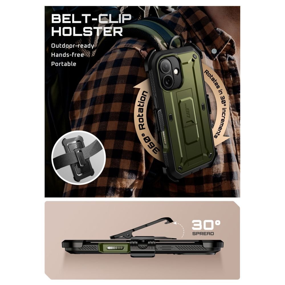 iPhone 17 dėklas Supcase UB Pro – žalias 3