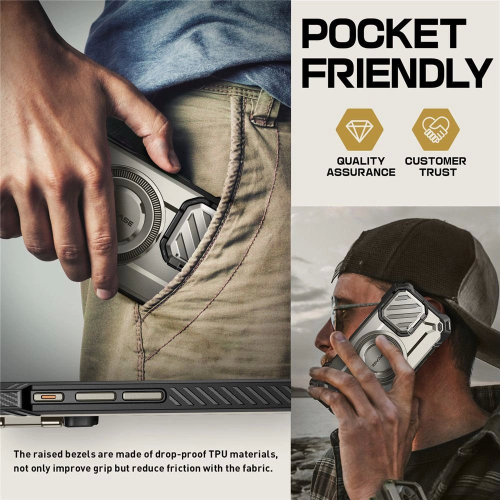 Supcase UB XT Mag Dėklas MagSafe iphone 16 Pro Max - Pilkas 6 Supcase UB XT Mag Dėklas MagSafe iphone 16 Pro Max - Pilkas 6