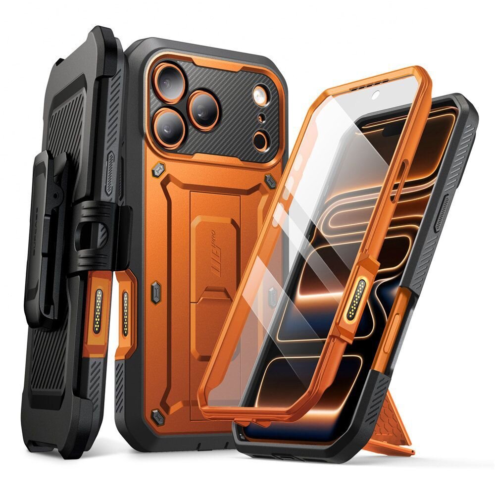 iPhone 17 Pro Max Supcase Unicorn Beetle Pro dėklas – oranžinis iPhone 17 Pro Max Supcase Unicorn Beetle Pro dėklas – oranžinis