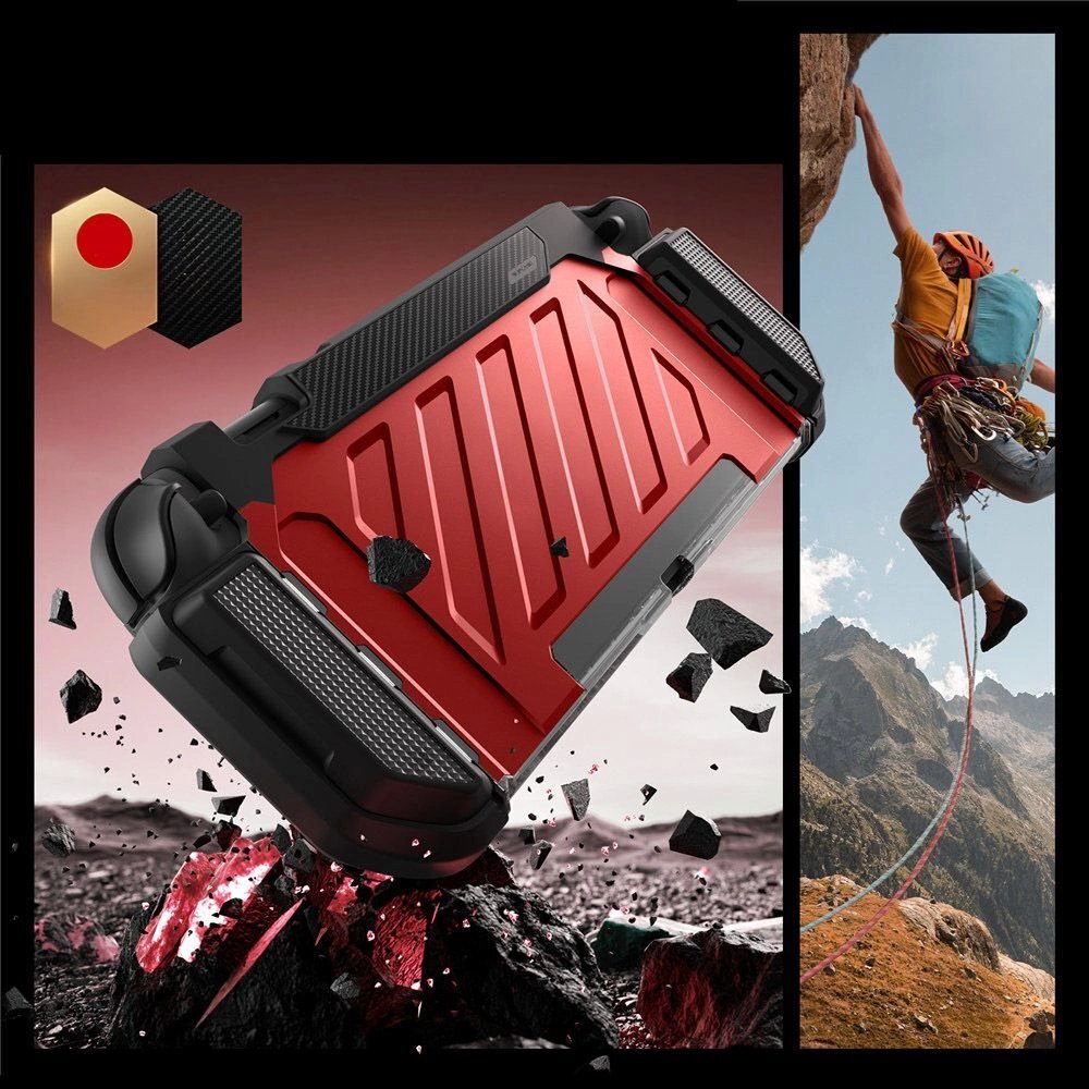 Nintendo Switch 2 dėklas Supcase Unicorn Beetle Pro – raudonas ir juodas 3 Nintendo Switch 2 dėklas Supcase Unicorn Beetle Pro – raudonas ir juodas 3