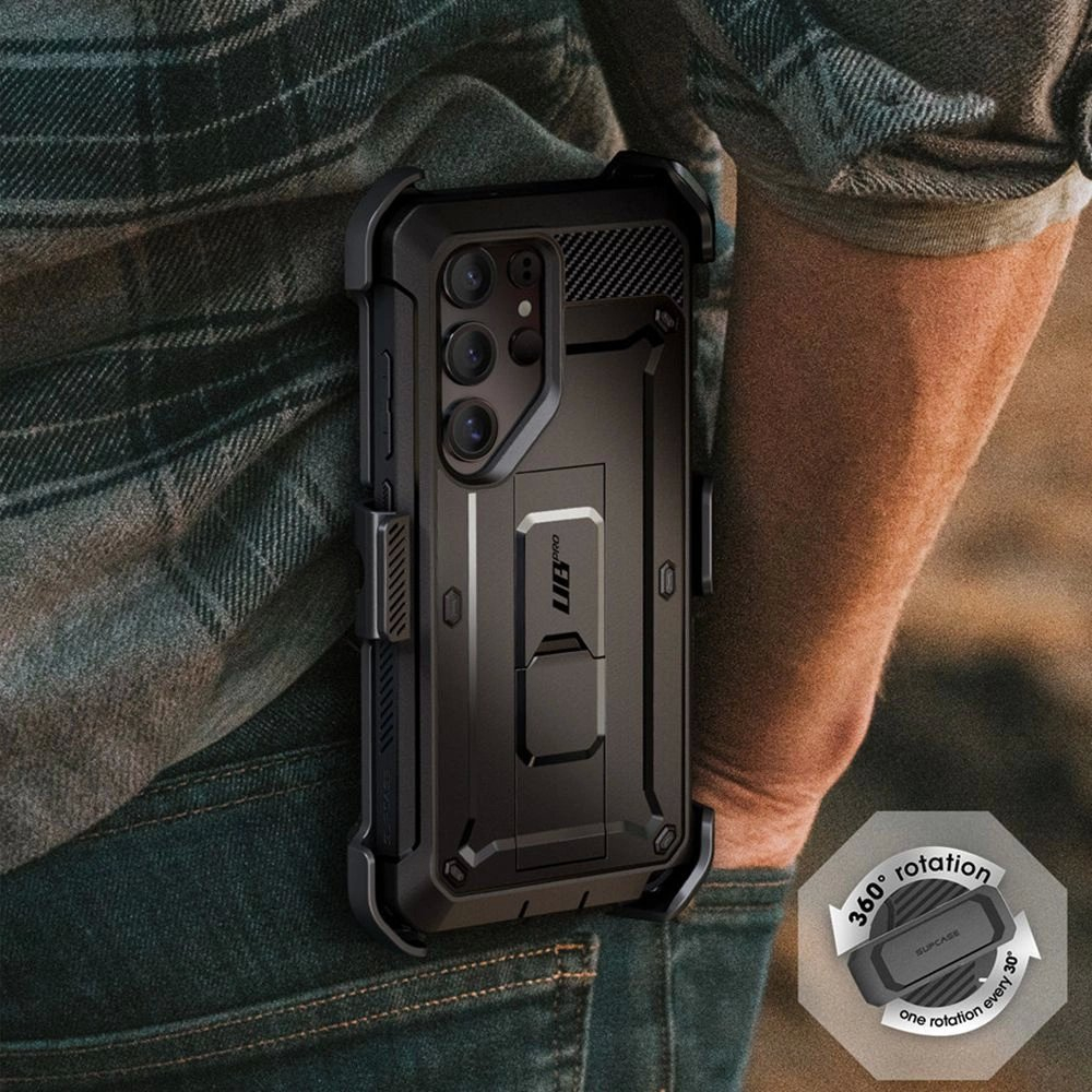 Supcase Unicorn Beetle Pro Dėklas skirtas Samsung Galaxy S25 Ultra - Juodas 4