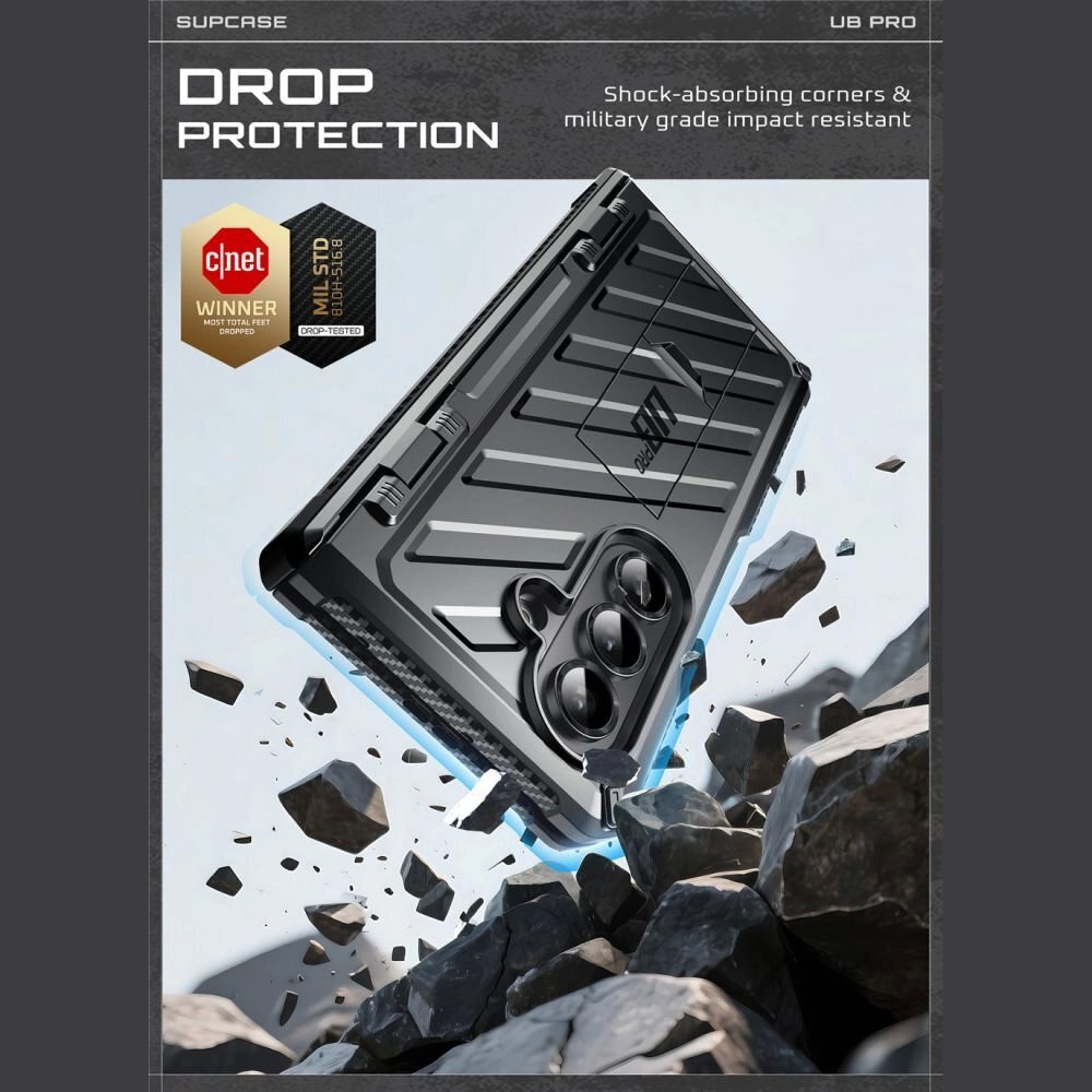 Samsung Galaxy Z Fold 7 dėklas Supcase Unicorn Beetle Pro – juodas 1 Samsung Galaxy Z Fold 7 dėklas Supcase Unicorn Beetle Pro – juodas 1