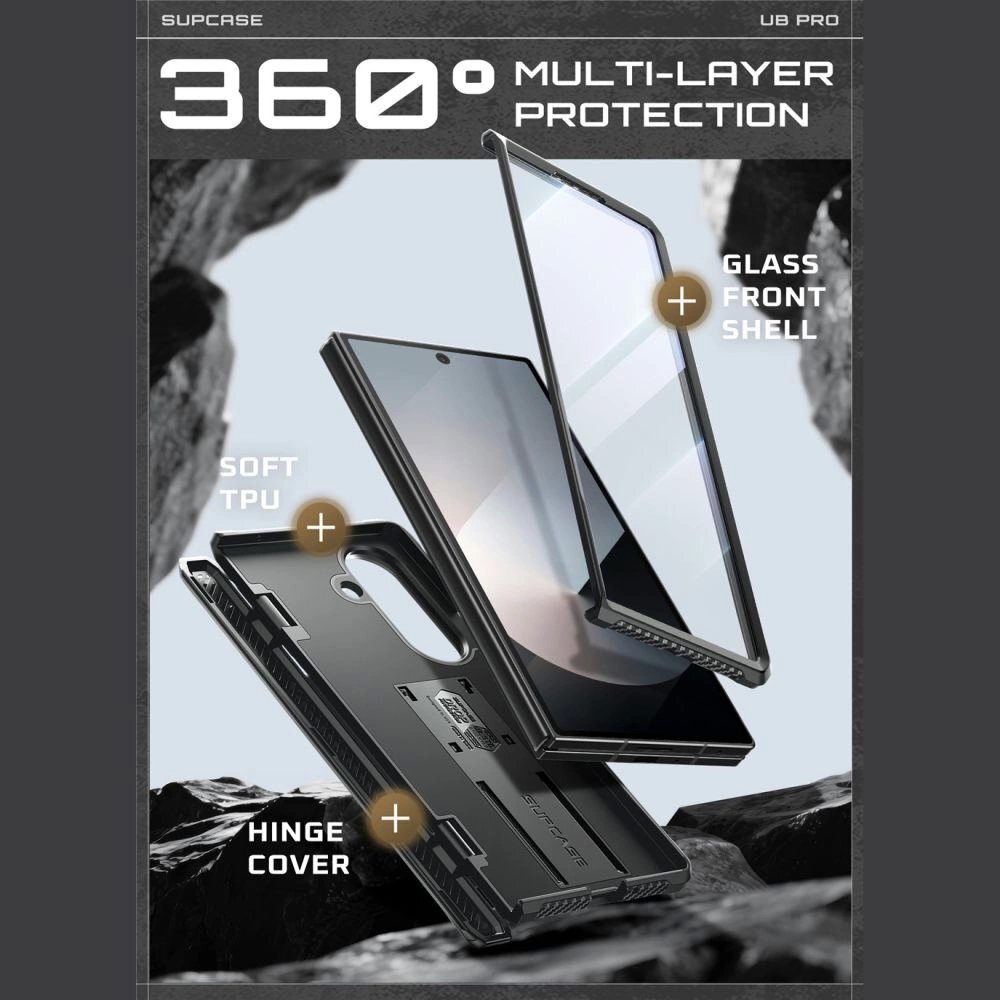 Samsung Galaxy Z Fold 7 dėklas Supcase Unicorn Beetle Pro – juodas 3 Samsung Galaxy Z Fold 7 dėklas Supcase Unicorn Beetle Pro – juodas 3